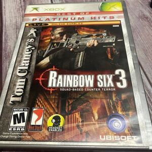 Tom Clancy's Rainbow Six 3 Platinum Hits Original Xbox Game Only Tested Works